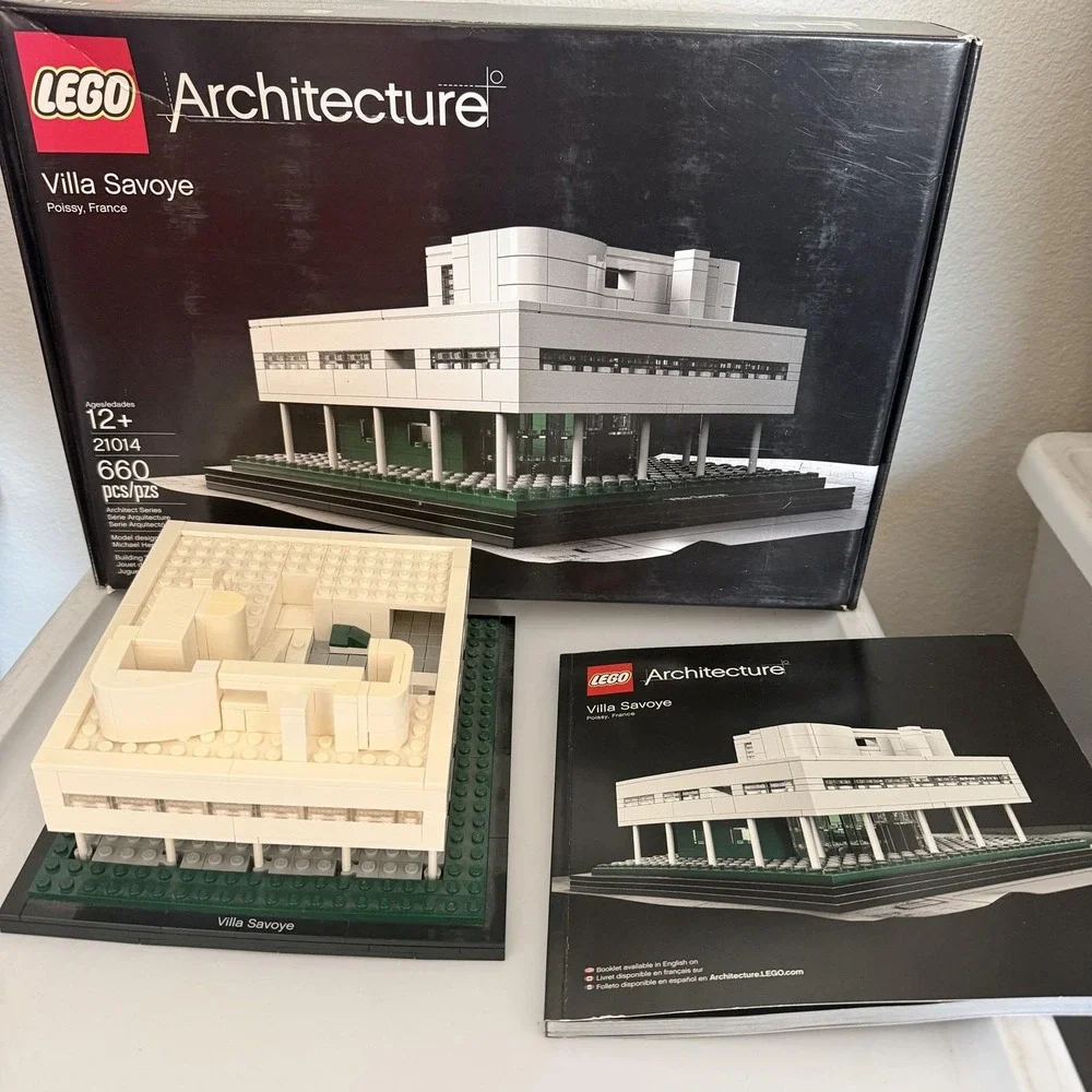 LEGO Architecture Villa Savoye 21014 Complete Built Box Manual RETIRED Set